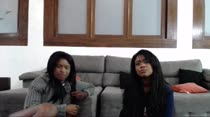 No chat de sexo, elas fizeram muitas putarias e exibiram demais